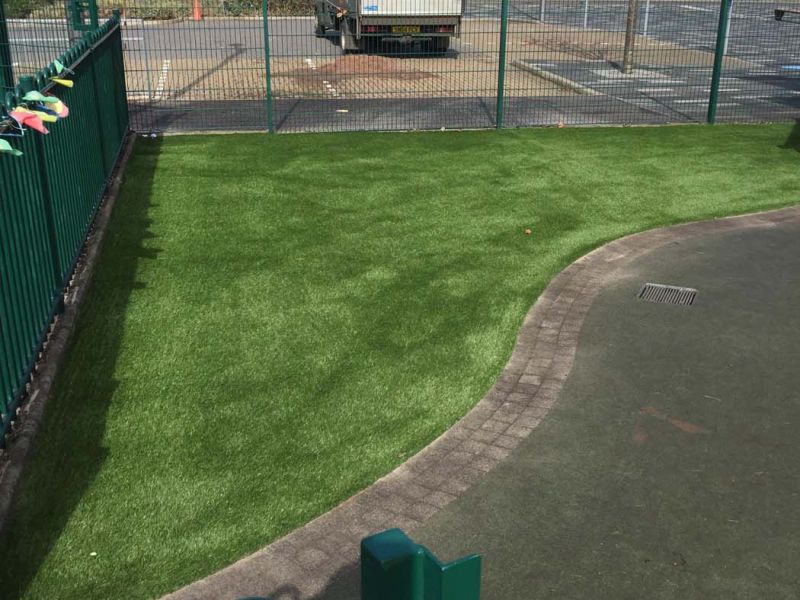 cy turf artificial grass in nursery in falkirk