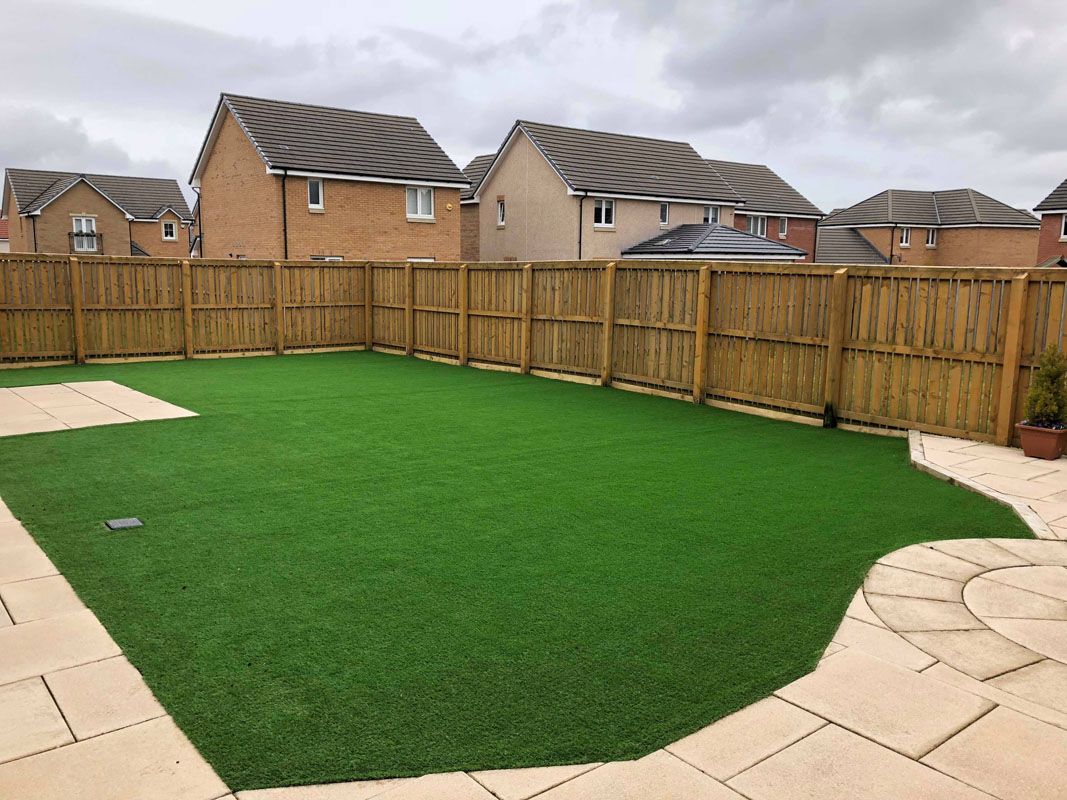 artificial grass fitted in glasgow property